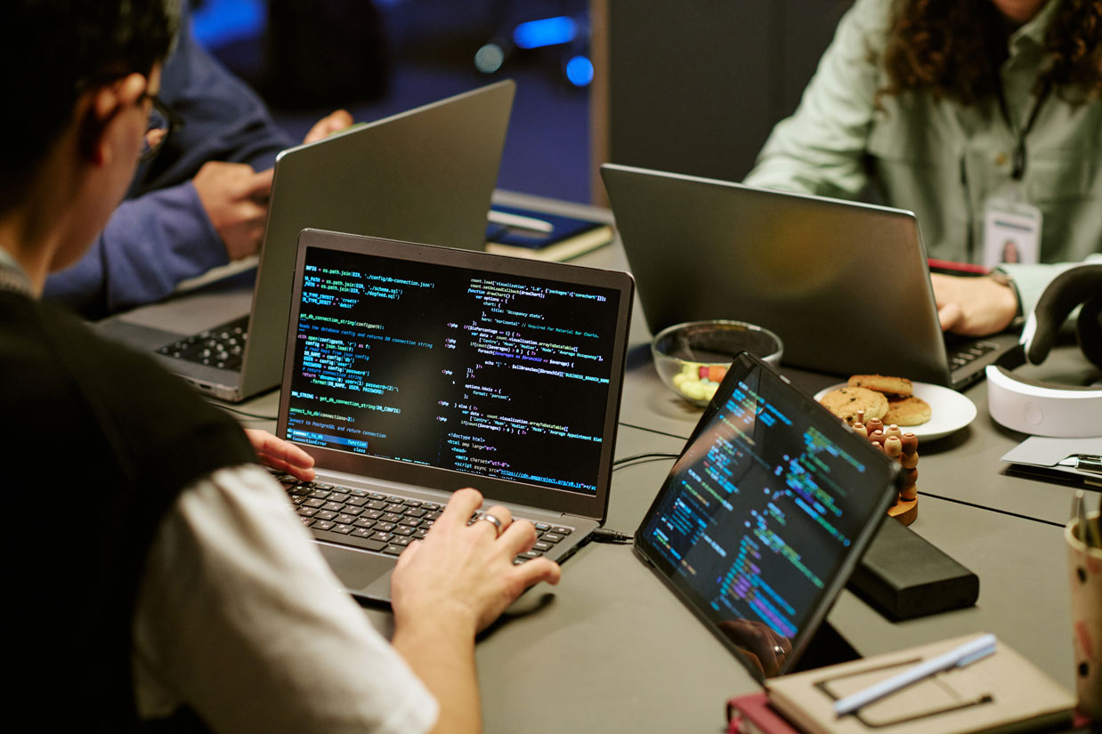 Developer working